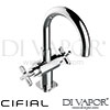 Cifial 31003TX.U Texa Mono Basin Mixer Spare Parts